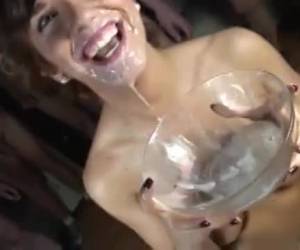 bukkake gangbang whiteh recipiente para cum