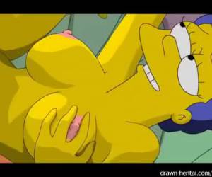 Marge Simpson follando duro con Homer